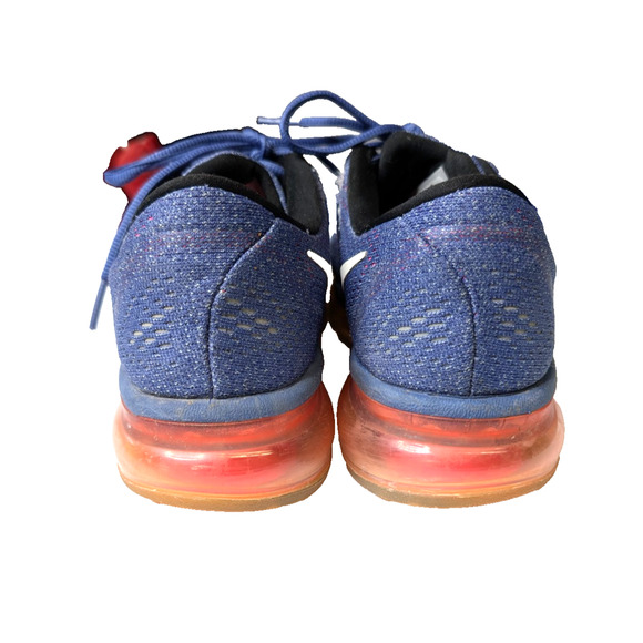 Nike Womens Air Max 2016 Purple Neon Pink Mesh Athletic Activewear Running Shoe - Picture 6 of 9